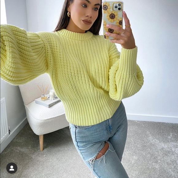 Zara ballon sleeves sweater bloggers fav - Picture 2 of 11